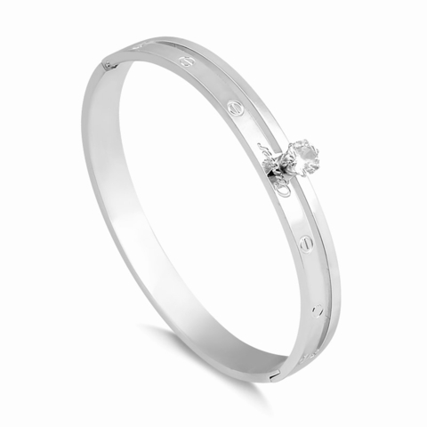 Bracelete Cart. Duplo Ródio