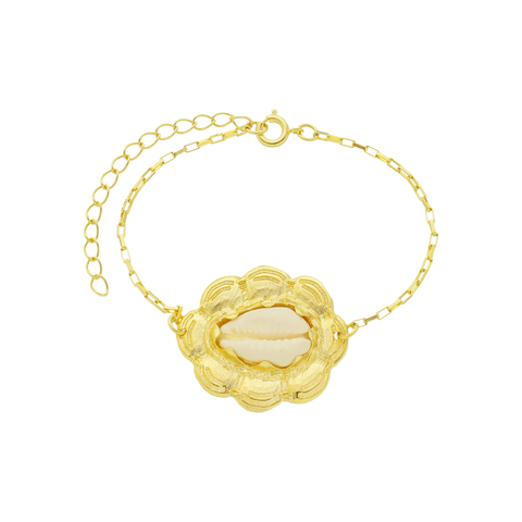 Pulseira Búzio Tassia Banhada a Ouro 18K