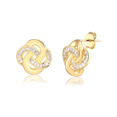 Brinco Enlace Banhado a Ouro 18K