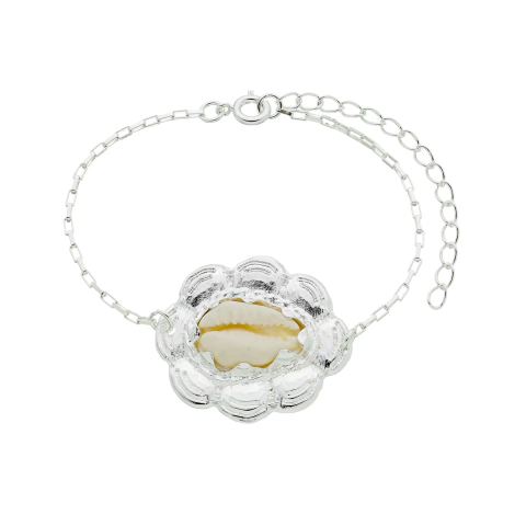 Pulseira Búzio Tassia Banho Prata 925