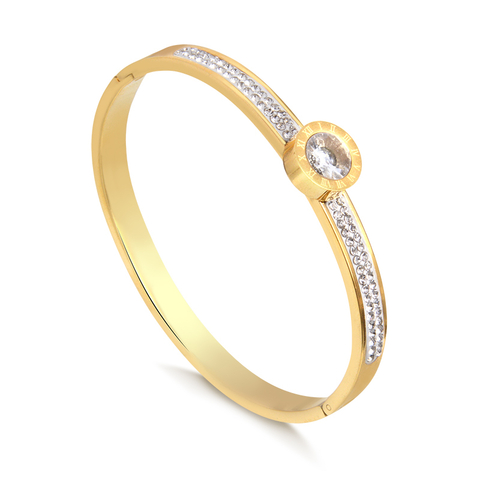 Bracelete Ponto de Luz Romano Banhado a Ouro 18k