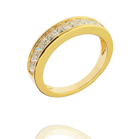 Aparador Quadrados Banhado a Ouro