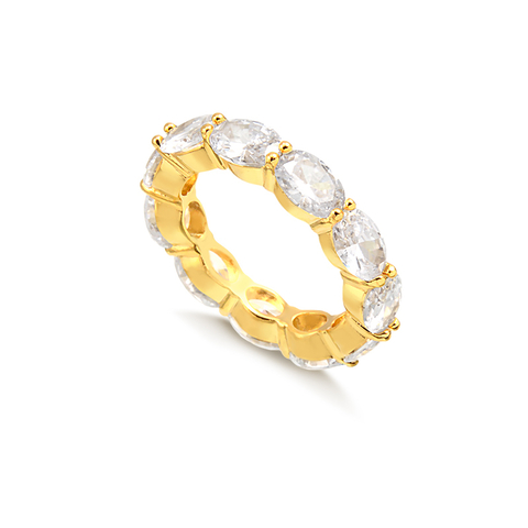 Aparador Cravejado Gema Banhado a Ouro 18K