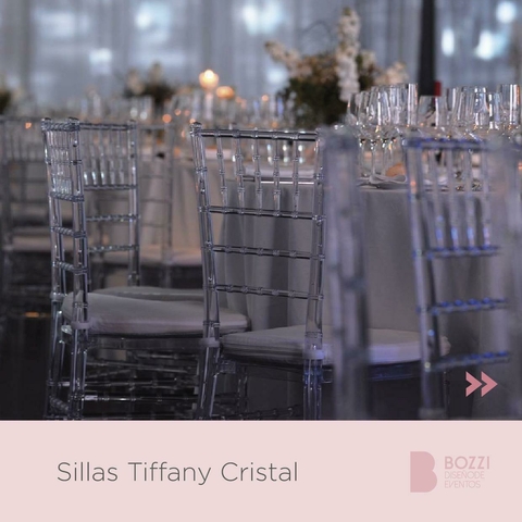 Combo 15 | Sillas Tiffany Cristal x 60 - comprar online