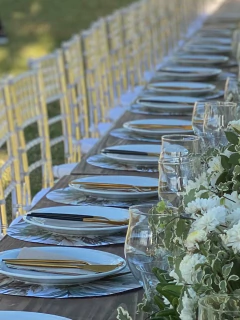 Combo 3 | Mesa Principal + Mesas Banquete (50 personas) en internet