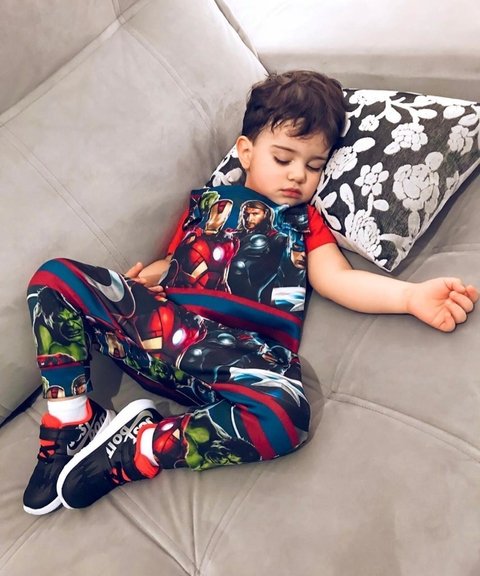 Jardineira Vingadores Menino - comprar online