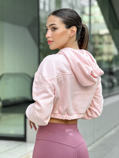 Buzo Hoodie Rosa Bebe - comprar online