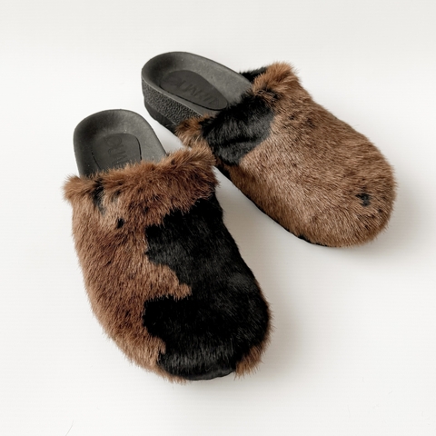 Mules Birk Dublin Vaca Marrón - comprar online