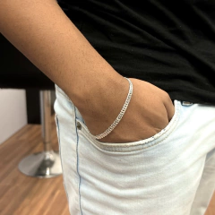 PULSEIRA ELO DUPLO 5MM | PRATA 925 - comprar online