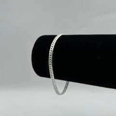 PULSEIRA ELO DUPLO 5MM | PRATA 925 na internet