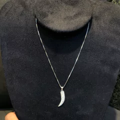 Gargantilha Pimenta | PRATA 925 COM BANHO DE RÓDIUM. - comprar online