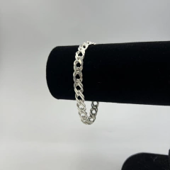 Pulseira Elo Duplo 9mm | PRATA 925