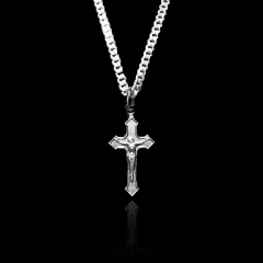 CRUCIFIXO MEDIEVAL (M2) C/ JESUS CRISTO | PRATA 925
