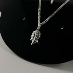 PINGENTE FACE DE CRISTO DUPLA 1,5CM X 0,8CM | PRATA 925