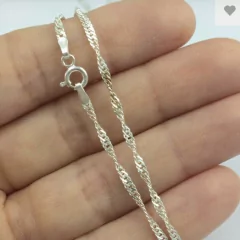 Corrente Grumet Torcida 2mm | PRATA 925 na internet