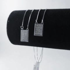 ESCAPULARIO “O SENHOR TE ABENÇOE E TE GUARDE” CARTIER (62Cm) | PRATA 925 - comprar online