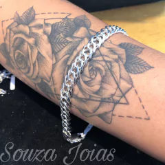 Pulseira Elo Duplo 9mm | PRATA 925 na internet