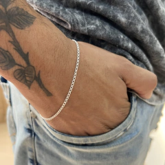 Pulseira elo duplo 2,5mm | PRATA 925 na internet