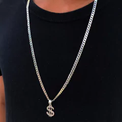 Corrente Grumet 5mm + Ping. Cifrão | PRATA 925 - loja online