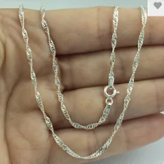 Corrente Grumet Torcida 2mm | PRATA 925