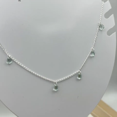 CHOCKER GOTA VERDE | PRATA 925 - comprar online