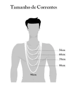 Corrente Grumet 5mm + Crucifixo | PRATA 925 - Souza Joias ® | Desde 2018 | Prata 925/950