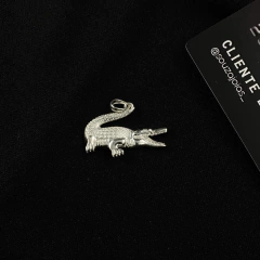 CORRENTE GRUMET 2,5mm + PINGENTE LACOSTE | PRATA 925 - comprar online