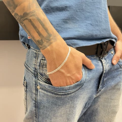 PULSEIRA ELO DUPLO 5MM | PRATA 925 - Souza Joias ® | Desde 2018 | Prata 925/950