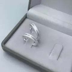 aliança 3mm (c/ zircônia e canal central) | PRATA 950 [ENVIO FULL] - comprar online