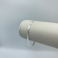 PULSEIRA LAMINADA TRABALHADA 4MM | PRATA 925