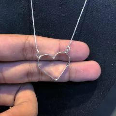 Gargantilha Coração | PRATA 925 na internet