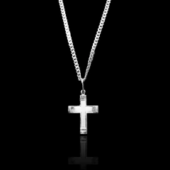 PINGENTE CRUCIFIXO QUADRADO M | PRATA 925