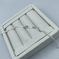 PULSEIRA LACRAIA COM PLACA (4MM) | PRATA 925 - comprar online