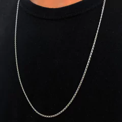 Corrente Elo Aberto 2mm | PRATA 925 na internet