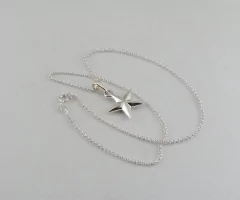 Gargantilha Estrela de Prata | PRATA 925 - Souza Joias ® | Desde 2018 | Prata 925/950