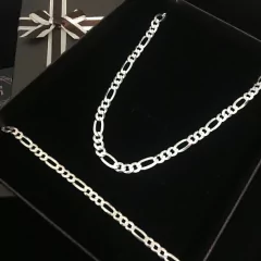 Conjunto 3x1 | Corrente 6mm & Pulseira 5mm | PRATA 925