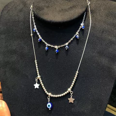 MIX CHOCKER OLHO GREGO | PRATA 925