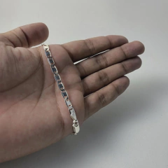 PULSEIRA PIASTRINE 5mm | PRATA 925 - Souza Joias ® | Desde 2018 | Prata 925/950