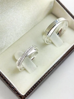 ALIANÇA TRABALHADA | PRATA 950