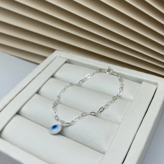 PULSEIRA FEMININA C/ OLHO GREGO | PRATA 925 - comprar online