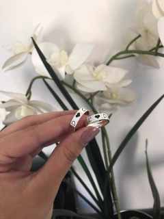 Aliança c/ coração frontal 5MM | PRATA 950 - loja online
