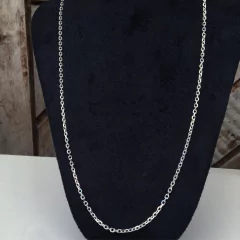 Corrente Cartier Cadeado 2mm | PRATA 925 - Souza Joias ® | Desde 2018 | Prata 925/950