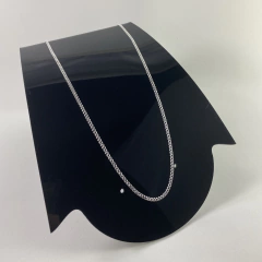 CORRENTE GRUMET 2,5MM + PINGENTE FACE DE CRISTO DUPLA 1,5CM X 0,8CM | PRATA 925 na internet