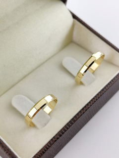 ALIANÇA 3MM CHANFRADA | OURO 18K na internet