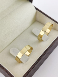 ALIANÇA 4MM RETA | OURO 18K na internet
