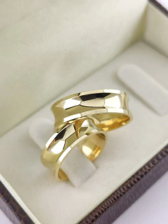 aliança côncava em 6mm | ouro 18k - comprar online