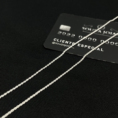 Cordão baiano 1mm | PRATA 925