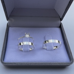 ALIANÇA 3MM (RETA/LISA) | PRATA 950 [ENVIO FULL] - comprar online