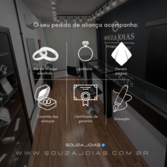 Imagem do ALIANÇA 2MM CHANFRADA (DIAMANTADA) | PRATA 950 [ENVIO FULL]