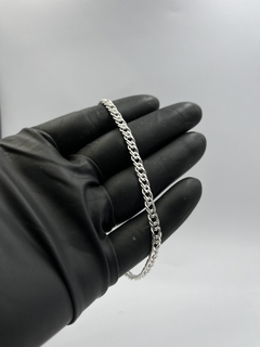 Pulseira elo duplo (4mm) | PRATA 925 - comprar online